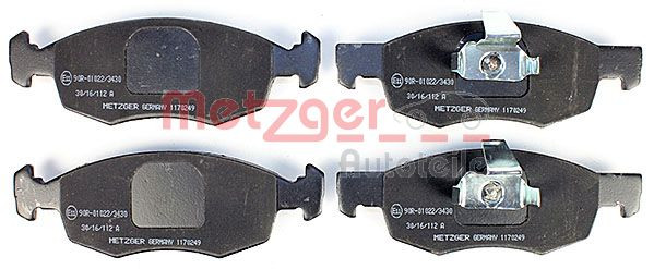 METZGER Bremsbelagsatz, Scheibenbremse